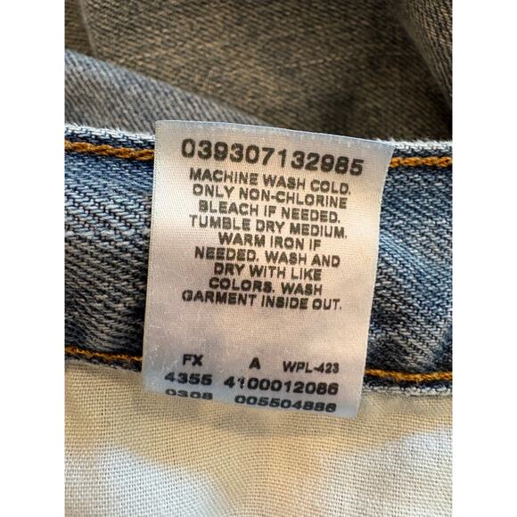 Levis 550 Jeans Mens Size 35x32 Blue Relaxed Fit Tapered Leg Hipster Y2K Retro - Picture 7 of 11